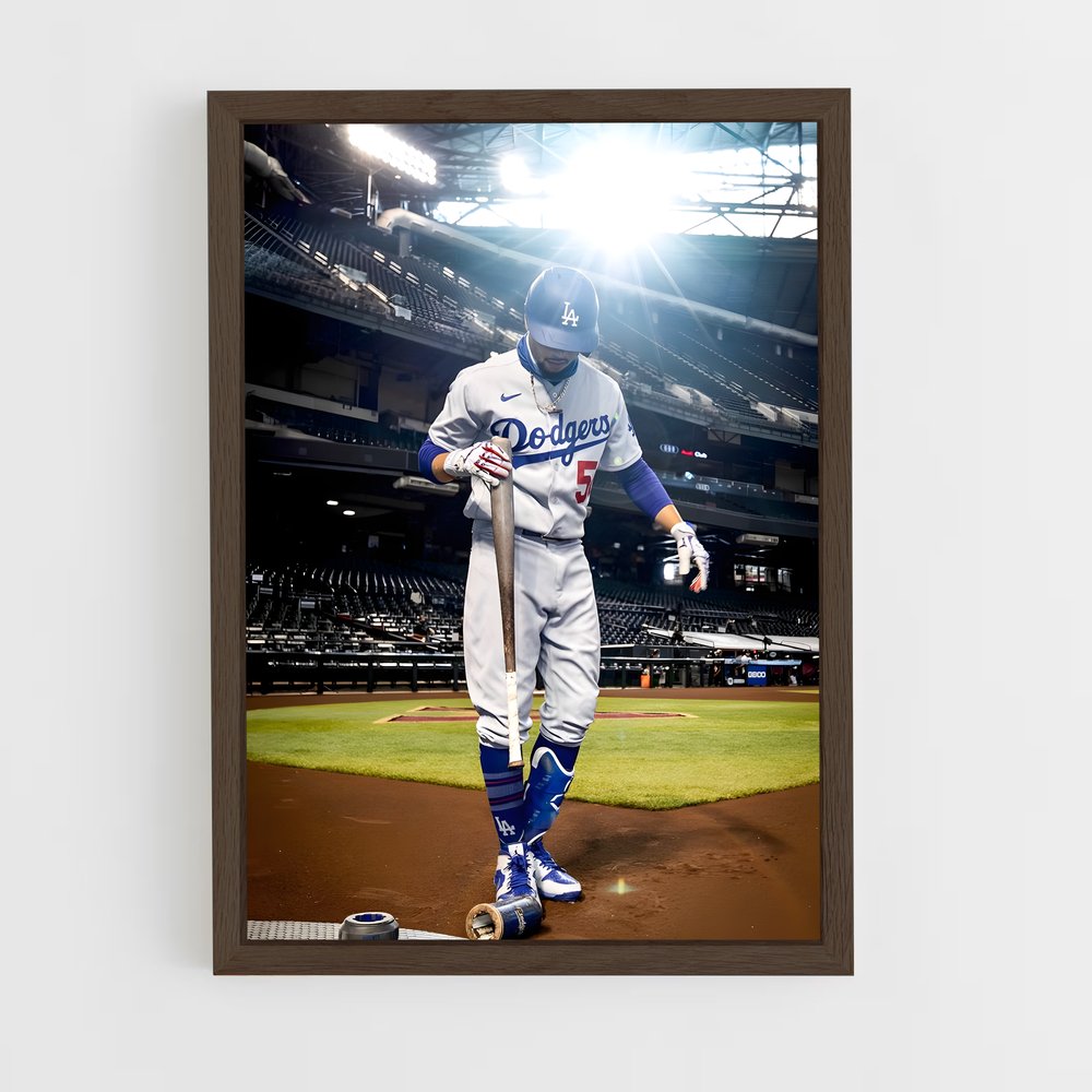 Poster Mookie betts traces – affiche Baseball (vue 5)